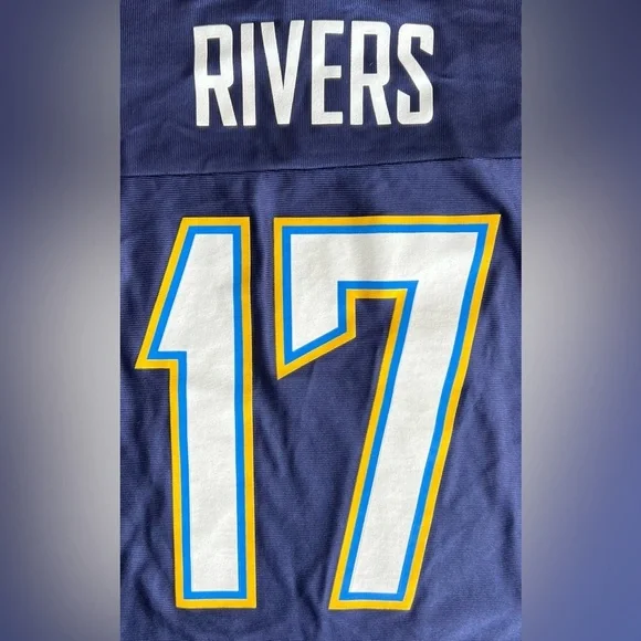 Philip Rivers San Diego/Los Angeles Chargers NFL Team Apparel Football Jersey - Picture 2 of 10